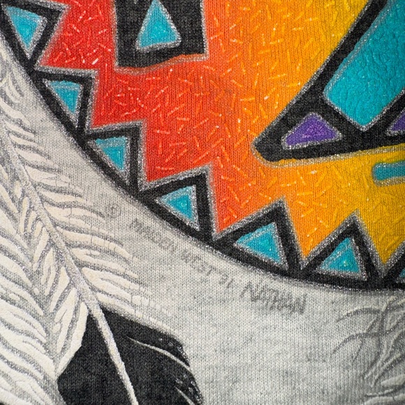 Screen Stars Best 90’s Native American Puff Ink Design: Taos, New Mexico Tee: M - Picture 5 of 6